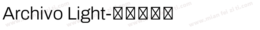 Archivo Light字体转换